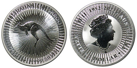 オーストラリア カンガルー1ドル銀貨 2023 UNC | 世界のコイン
