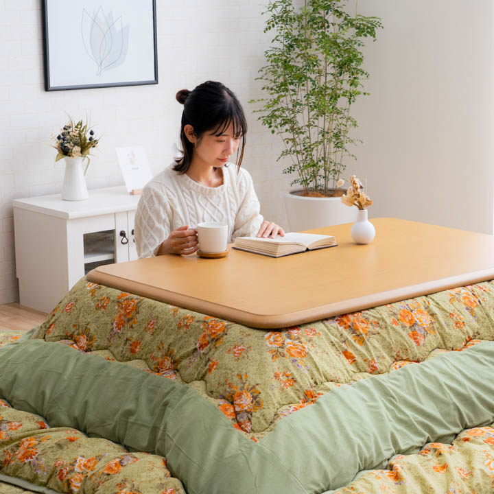 こたつ布団 ロマリア 正方形 長方形 エレガンス柄 節電｜イケヒコ公式通販