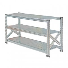 メタルシステム：SUPER123》 スチールシェルフ 幅127.7x高さ197.2x奥行