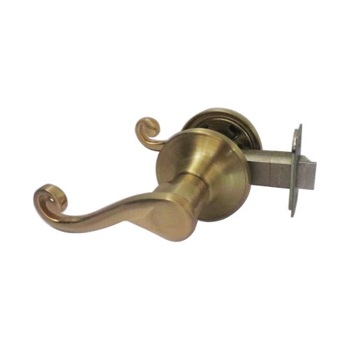 廃番】レバーハンドル レトロ アンティーク調 空錠 ゴールド INK