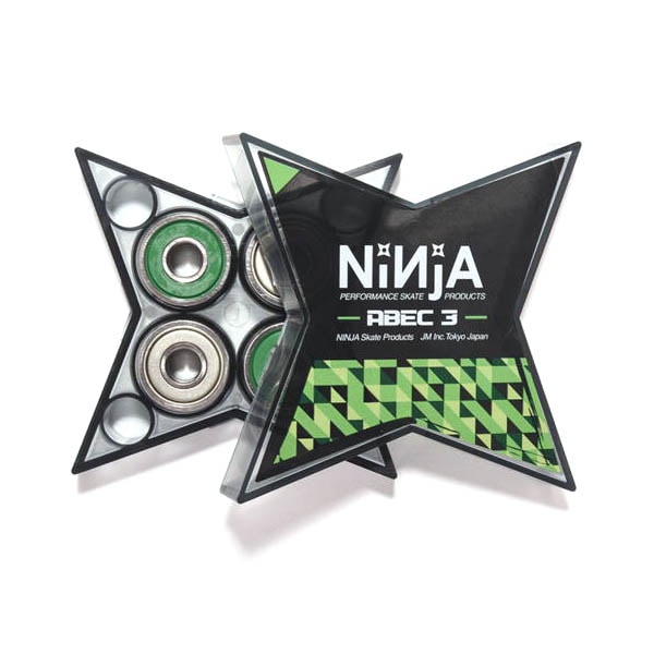 NINJA】BEARING ABEC3 GREASE TYPE ニンジャ ベアリング スケート
