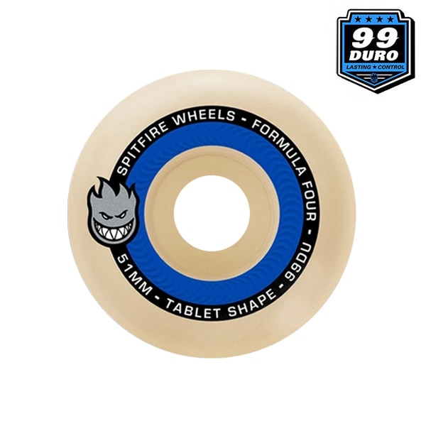 SPITFIRE】FORMULA FOUR 99DURO TABLETS SHAPE サイズ：51/52/53/54