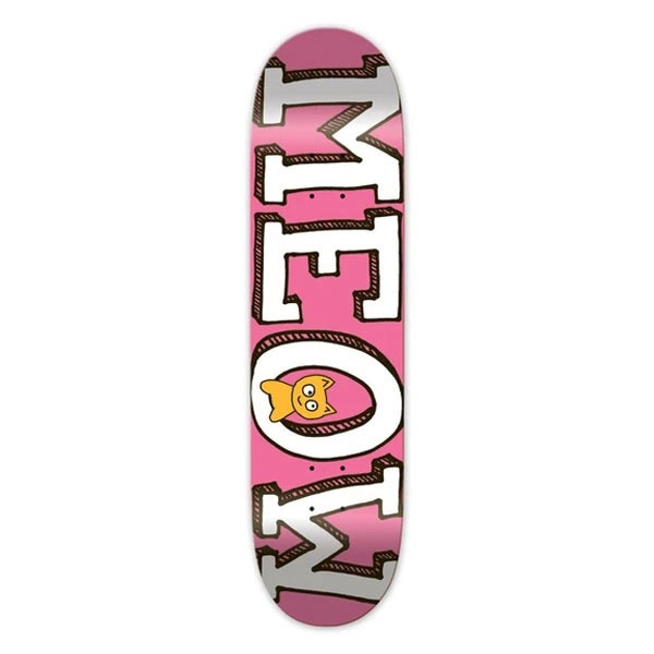 MEOW】LOGO DECK pink 7.25インチ ミャオ スケートボード スケボー