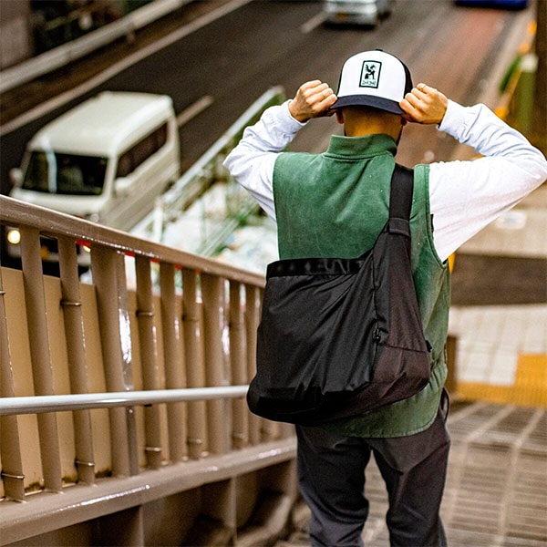 CHROME】NEWSPAPER MESSENGER カラー：black クローム メッセンジャー