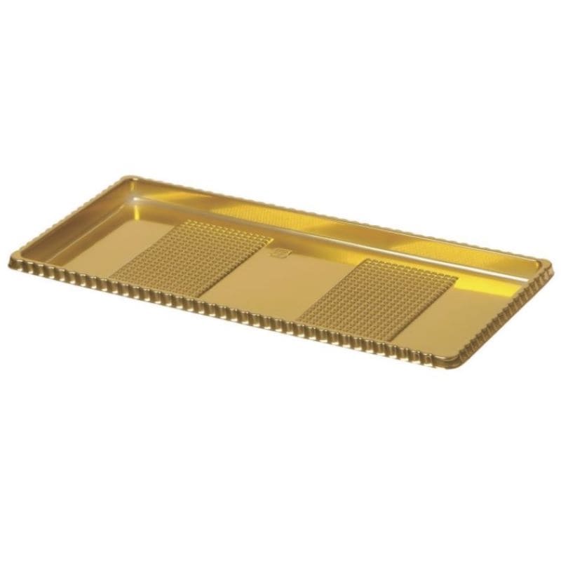 ケーキトレー IK長角ゴールドトレー （100枚/800枚入） | ケーキトレー