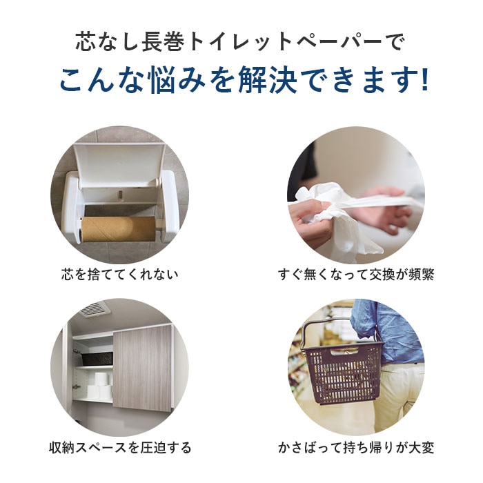 まとめ割対象】 イットコ 芯なし スリム幅(107mm) 1ロール 150m