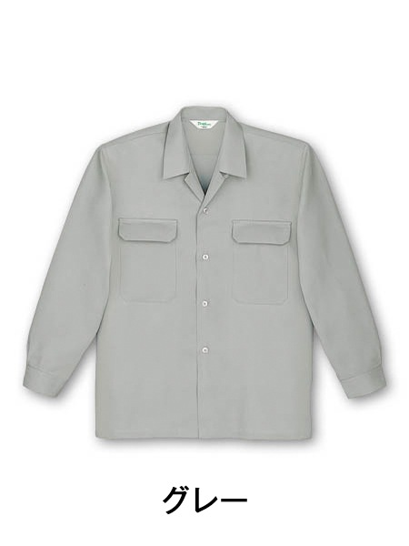 TomoeSAKURA】 7650 長袖オープンシャツ [通年]通販ページ│自重堂