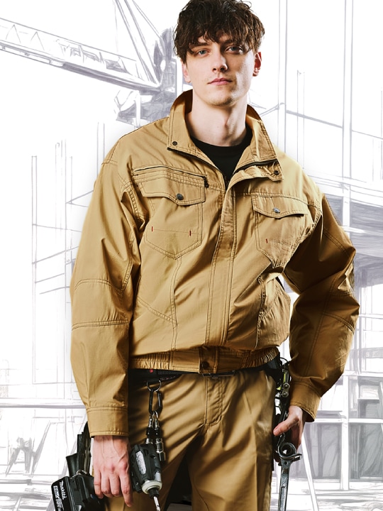 Z-DRAGON】74000 空調服(R)長袖ブルゾン(ファン無し) [春夏]通販ページ