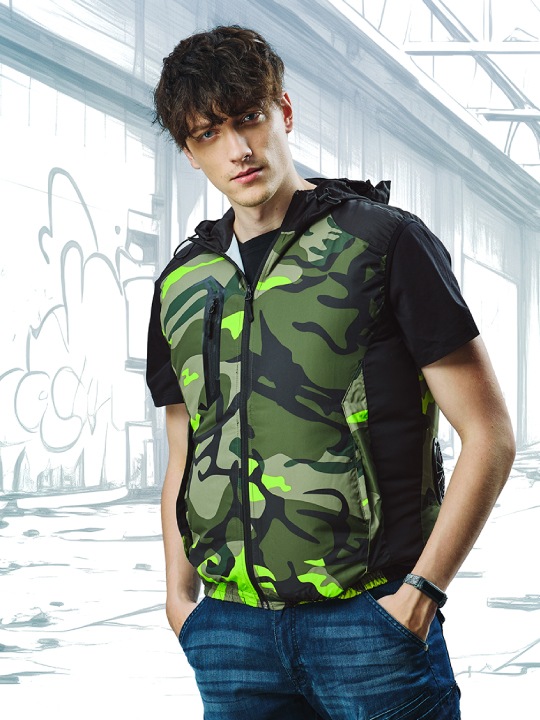 Z-DRAGON】 74230 空調服(R)ベスト（フード付）(ファン無し) [春夏