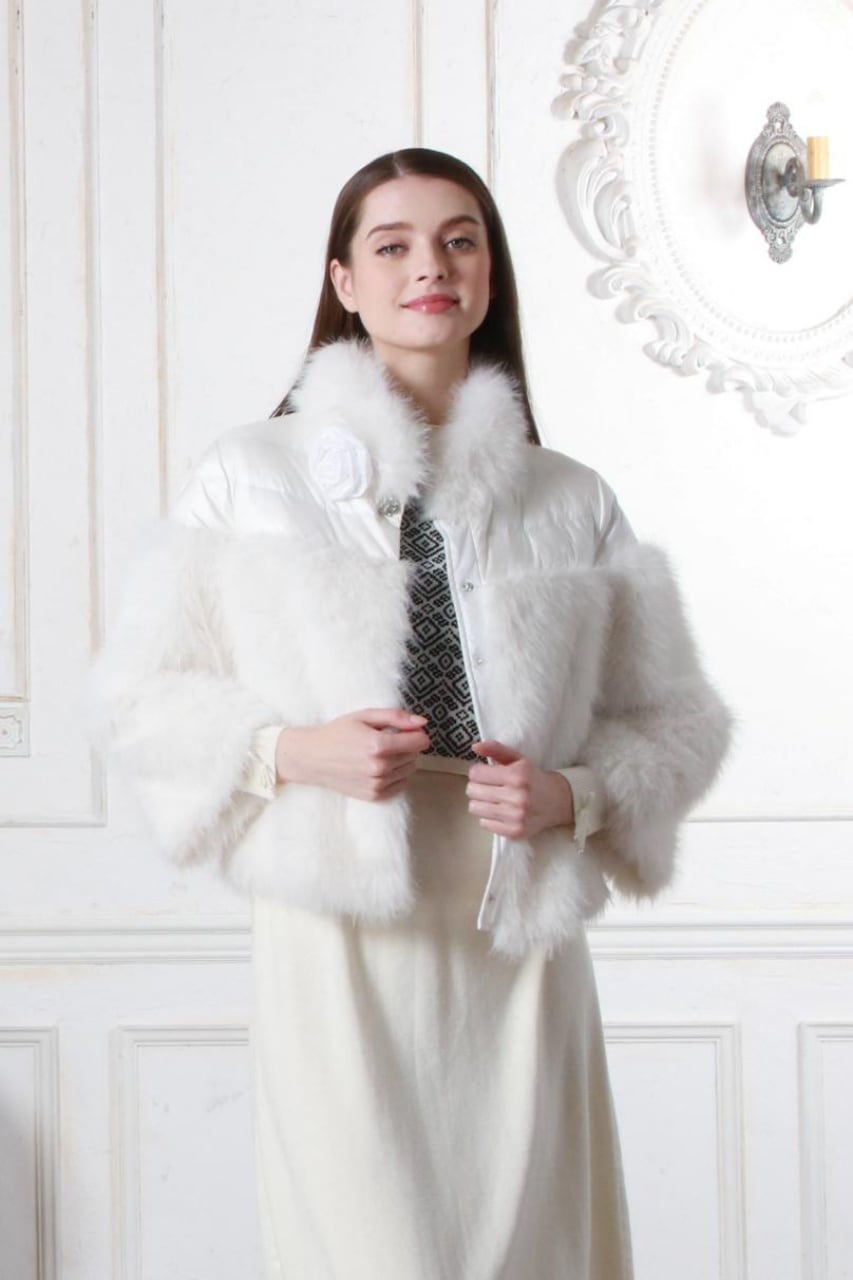 2025年秋冬 フェイクファー切替ダウン ショートコート 2528006 ｜Super