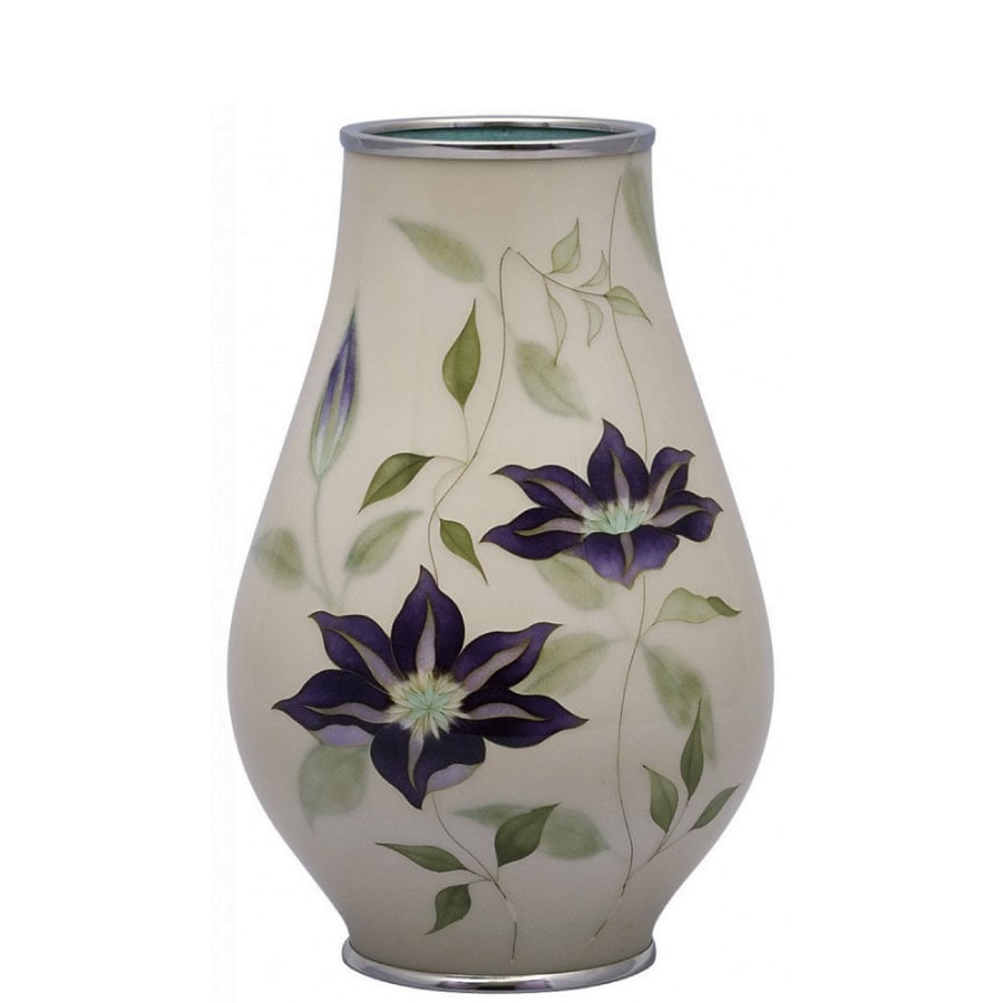 七宝焼き 花瓶（田村丈雅 作） 80号 変形(H24) 鉄線 | 花瓶 | 伝統工芸