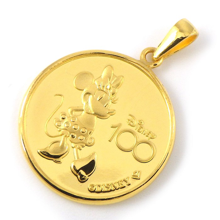 ディズニー Disney ペンダントトップ ミッキー ＆ ミニー メダル 創立
