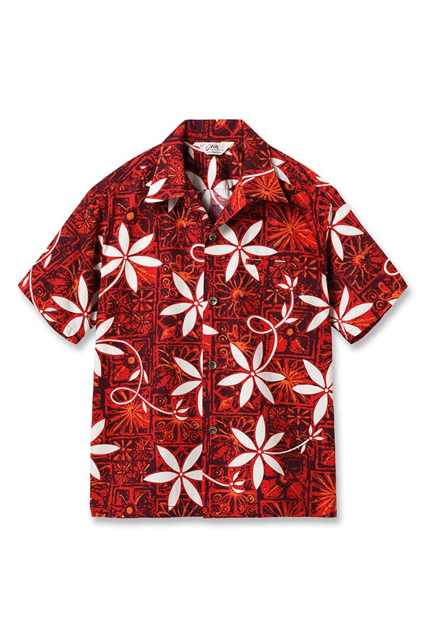 SUN SURF サンサーフ アロハシャツ SH39493 BLUE HAWAII 165 RED