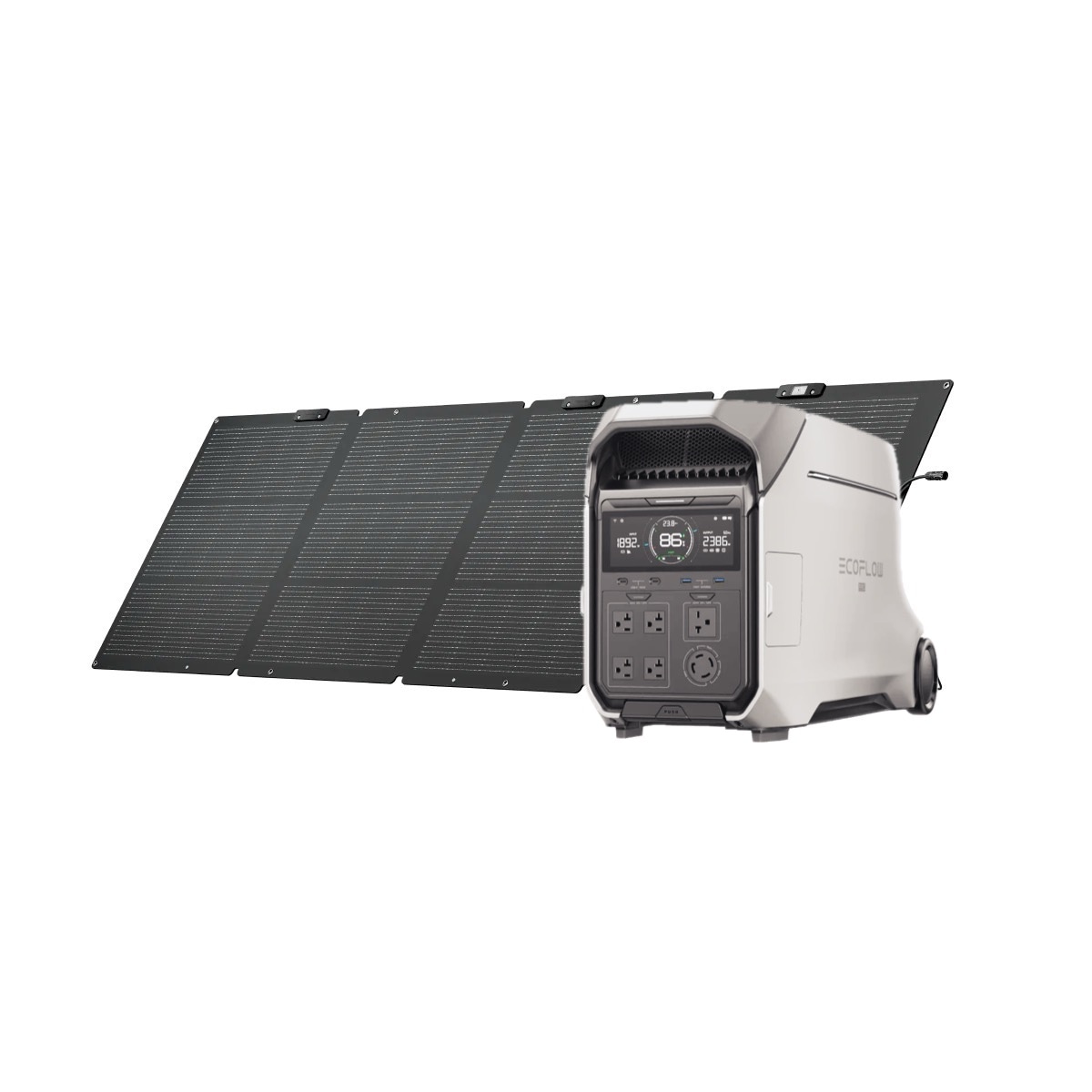 EcoFlow DELTA Pro 3 4096Wh ポータブル電源+EcoFlow 220W両面ソーラー