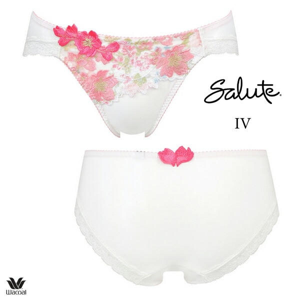 新品】サルート25g 限定復刻デザイン ブラジャー&ショーツ IV E65 お