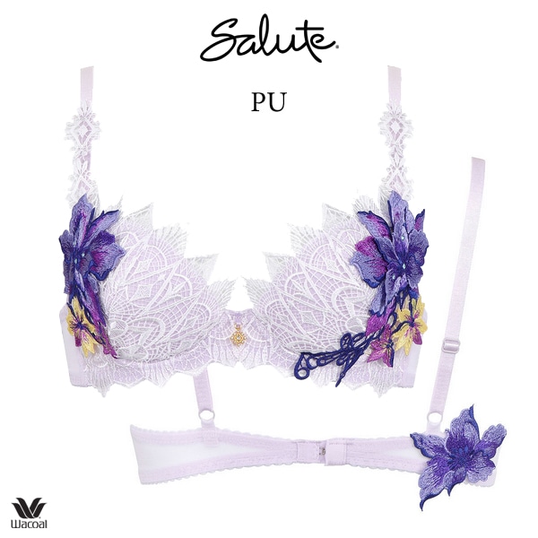 ワコール サルート 72G ブラジャー BTJ472 3/4カップワイヤー P-up