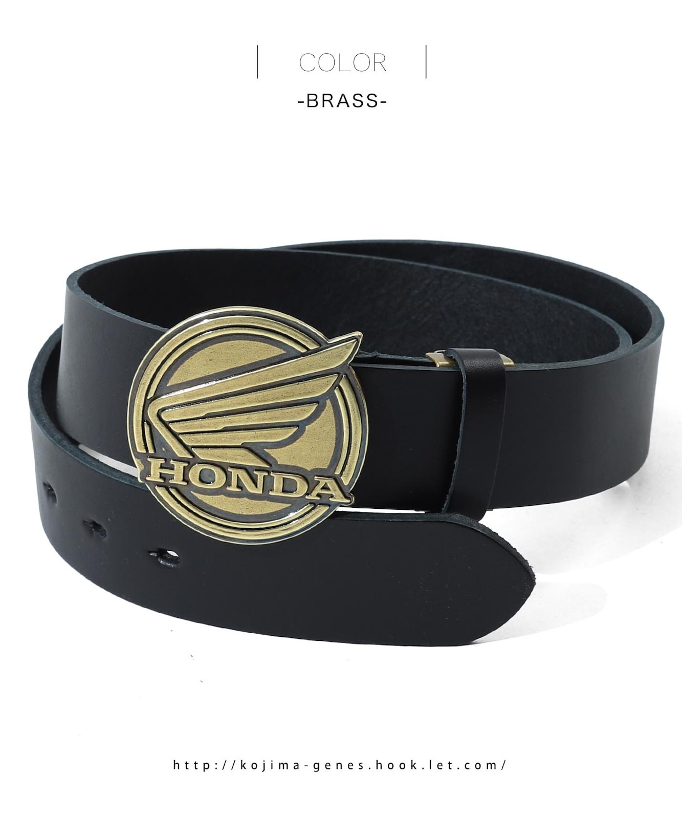 HONDA Collab Wing Leather Belt / ホンダコラボ ウィングレザーベルト