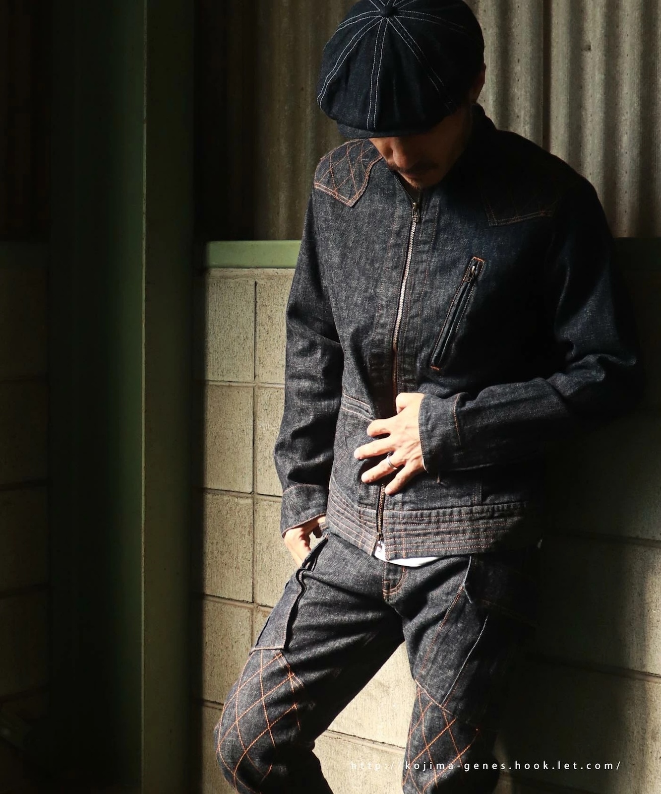 13oz Denim Stretch Single Riders Jacket / 13oz デニムストレッチ