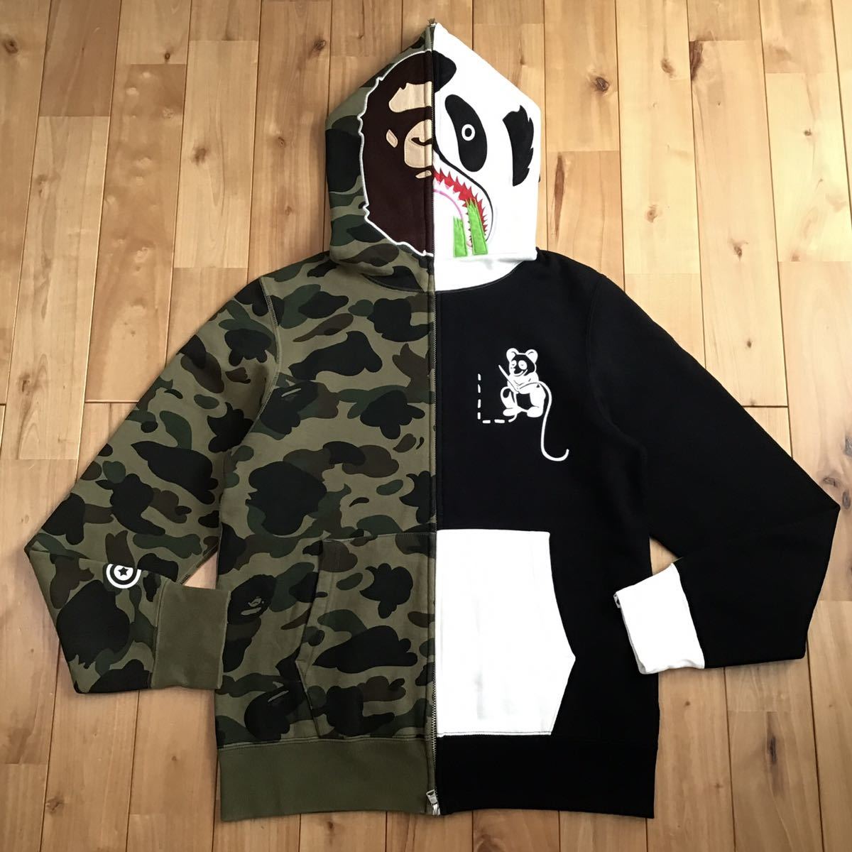Ape head パンダ パーカー Mサイズ panda full zip hoodie a bathing