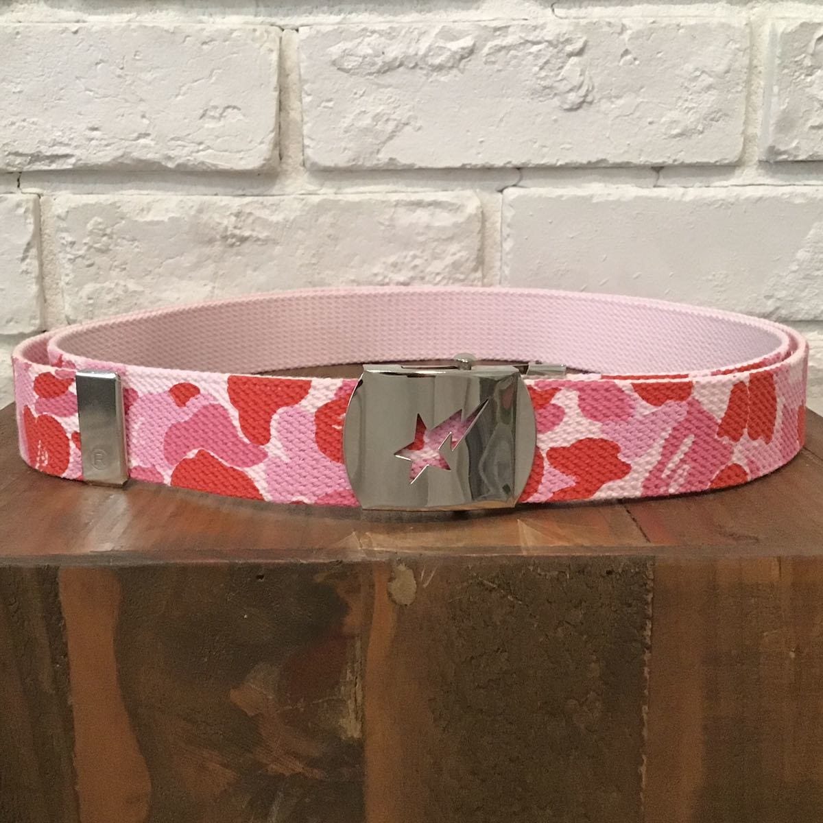 BAPE STA GI ベルト ABC camo Pink a bathing ape star belt ガチャ