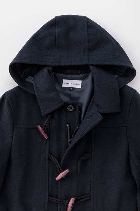 ショート丈ダッフルコート（男女兼用）のネイビーは制服通販のカンコー