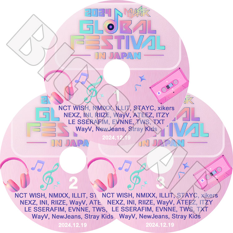 K-POP DVD Music Bank Global Festival IN JAPAN 3枚SET 2024.12.19