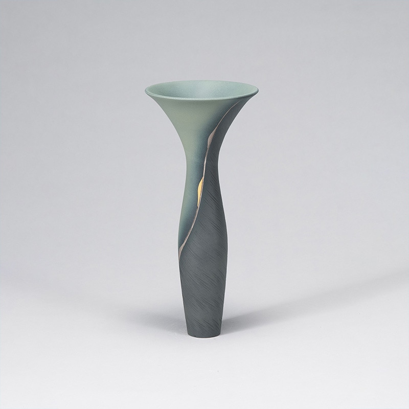 花器 清水焼1803 暗裏葉 | 花器・花瓶,陶器,京焼/清水焼 | フラワー