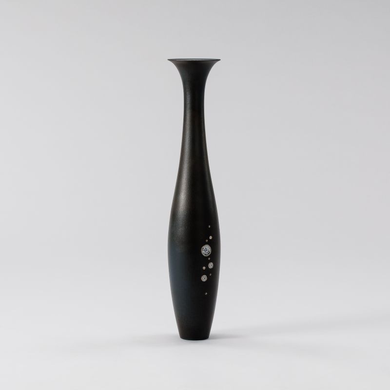 花器 清水焼1825 鉄黒 | 花器・花瓶,陶器,京焼/清水焼 | フラワー