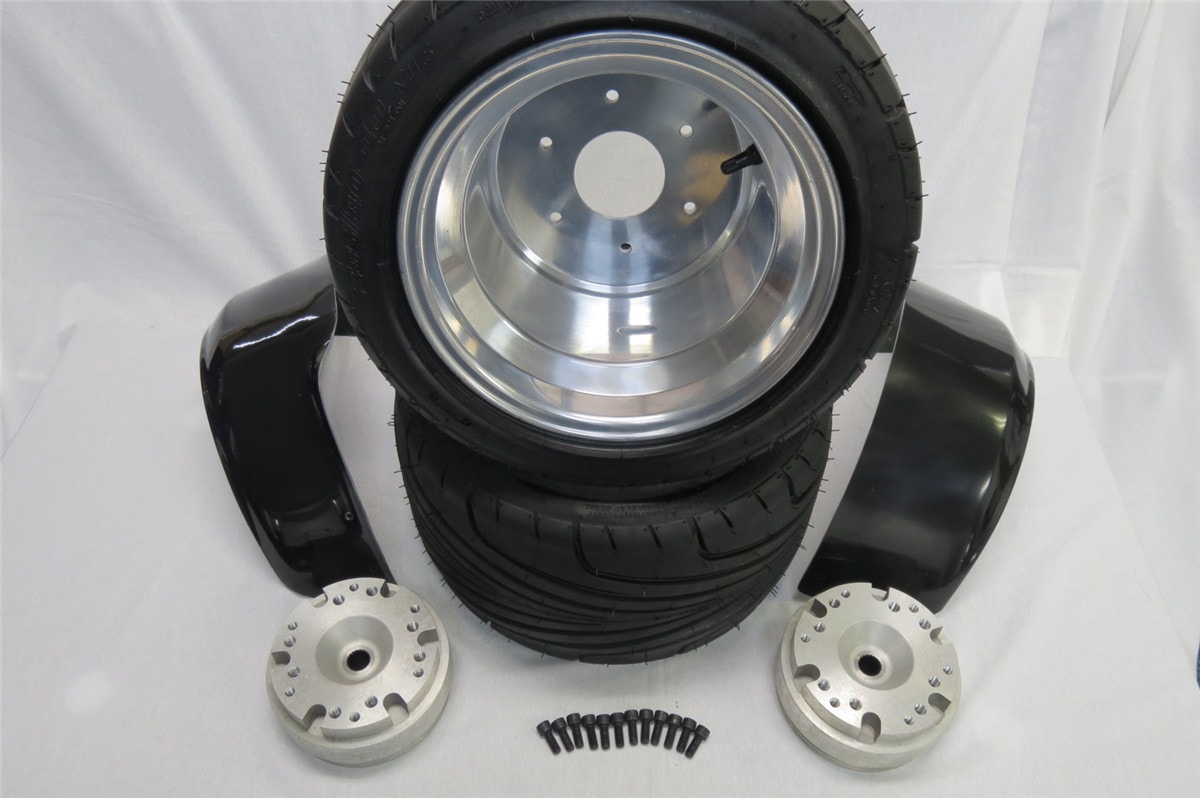 ジャイロキャノピー・UP・X用 ポン付け ホイールタイヤセット 235/30