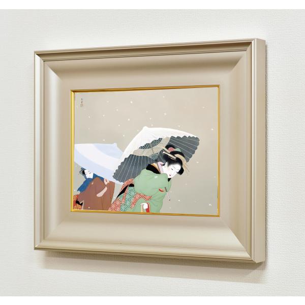 絵画 上村松園 （うえむらしょうえん）・ 牡丹雪（ぼたんゆき） 日本画