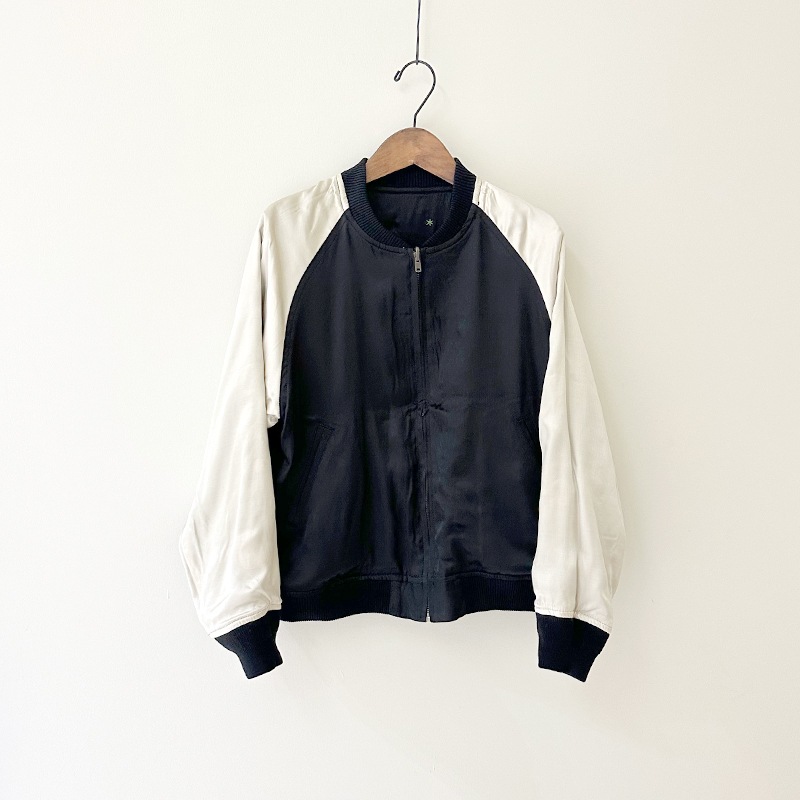 ティグルブロカンテ WorldMap 刺繍 スカジャン unisex Black | TIGRE