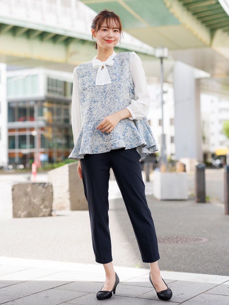 50%OFF】ジャガード ペプラムブラウス｜KarLParkLane Style ONLINE SHOP