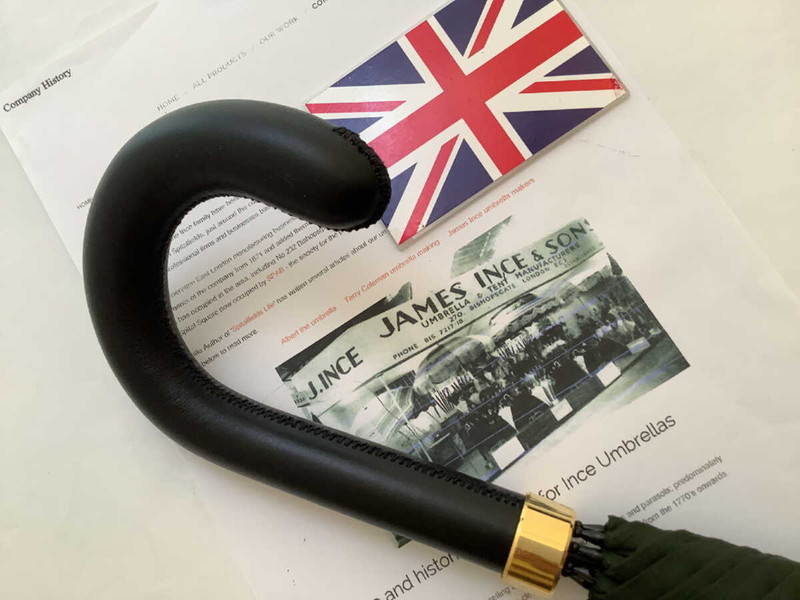 傘 メンズ 紳士 雨傘 長傘 英国製 最古参 JamesInce&Sons ジェームス