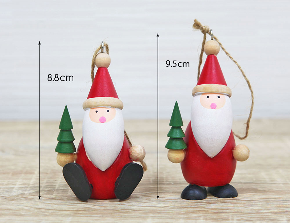 サンタ スノーマン トナカイ クリスマス (2個入) オーナメント単品