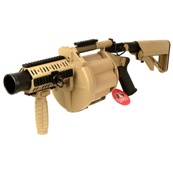 ICS MGL140 タイプ リボルバー グレネードランチャー タンカラー