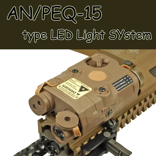 FMA AN/PEQ-15 タイプ LEDライトシステム DE | エアガン,ミリタリー