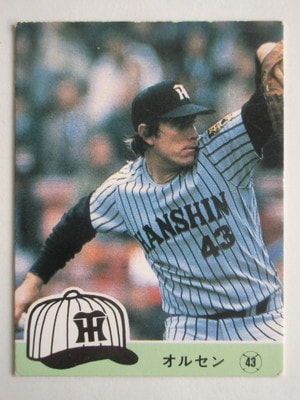 84510 カルビープロ野球カード 1984年 No.510 阪神 オルセン 並品
