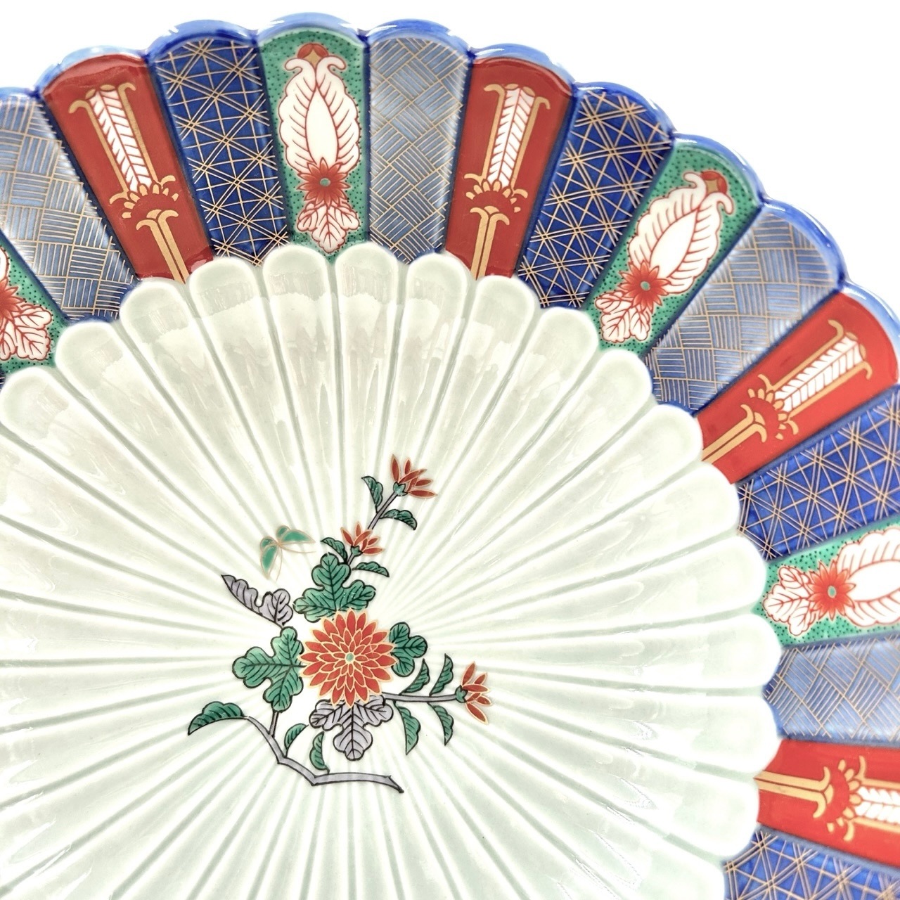 限定品】染錦地紋9.5号大鉢(化粧箱入)【林九郎窯】｜創亭やぶきた