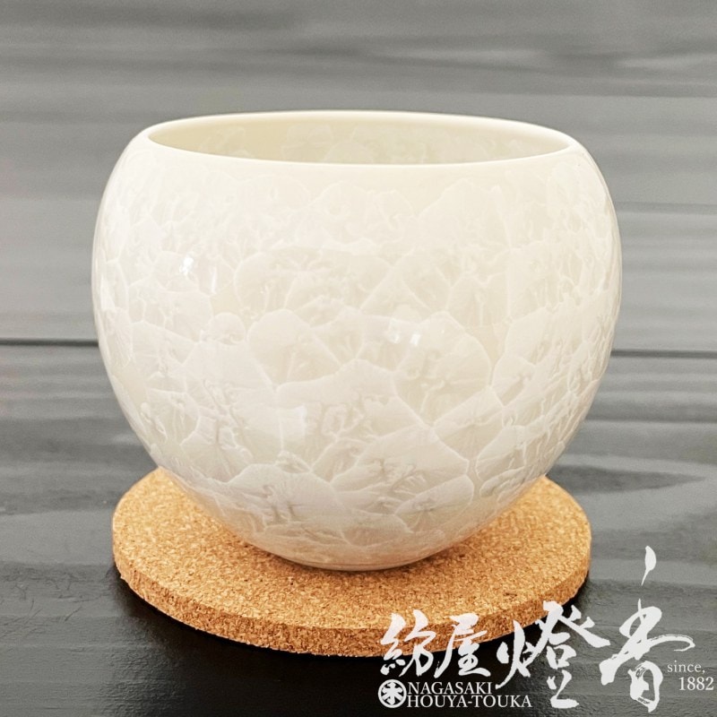 香器『香炉【京華釉・珠香炉(たまこうろ)/白(しろ)-SHIRO-】紙箱入[京