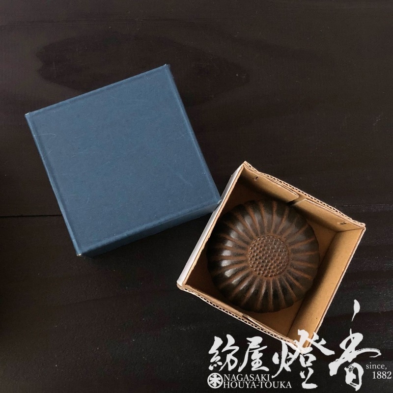 香合/香用具『高岡銅器【菊華-KIKUKA-/古手色】紙箱入[銅製]』竹中銅器