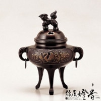 香炉/香器『高岡銅器【カン付鳳凰香炉】銅製[空焚き用]』竹中銅器 | 香