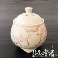 香器『香炉【七宝(しっぽう)-SHIPPOU-】[京焼・清水焼/稔]空焚用』龍心
