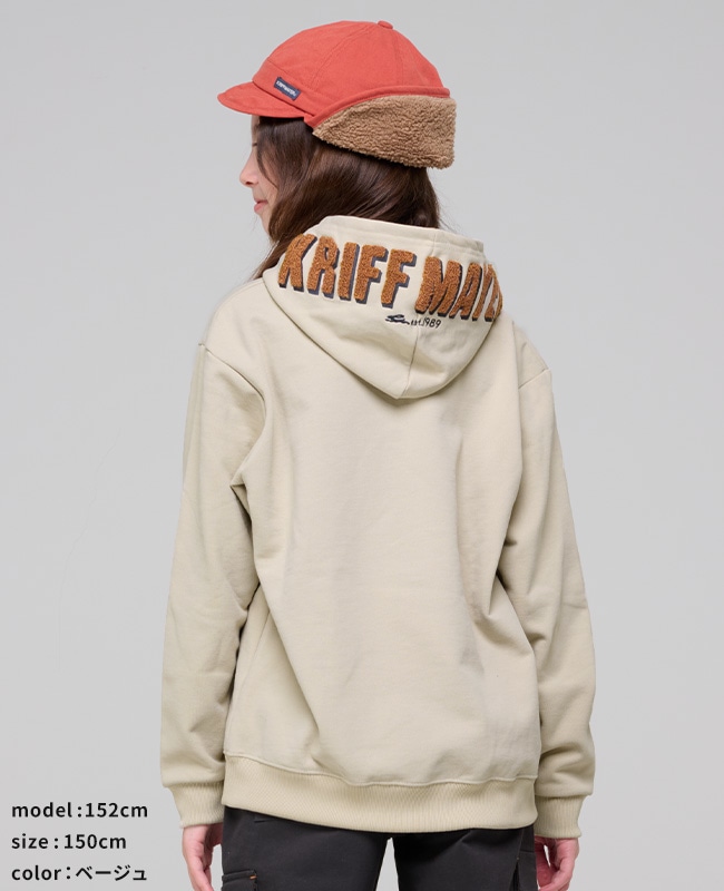 クリフメイヤー[公式] サガラ刺繍裏起毛パーカー(フードロゴ) KIDS