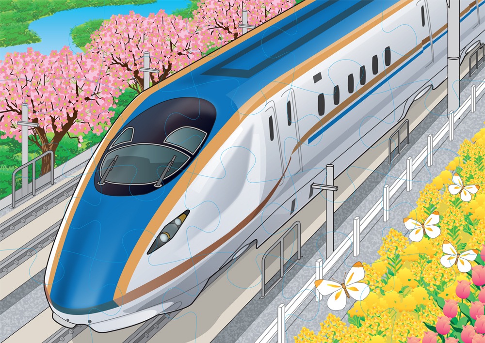 赤いトラックのジグソーパズル 赤いトラックのジグソーパズル