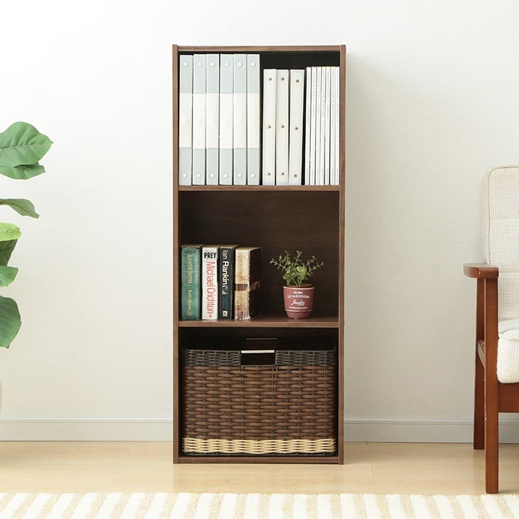 A4サイズ対応】カラーボックス 3段 CX-3F｜SIMPLE STYLE (シンプル