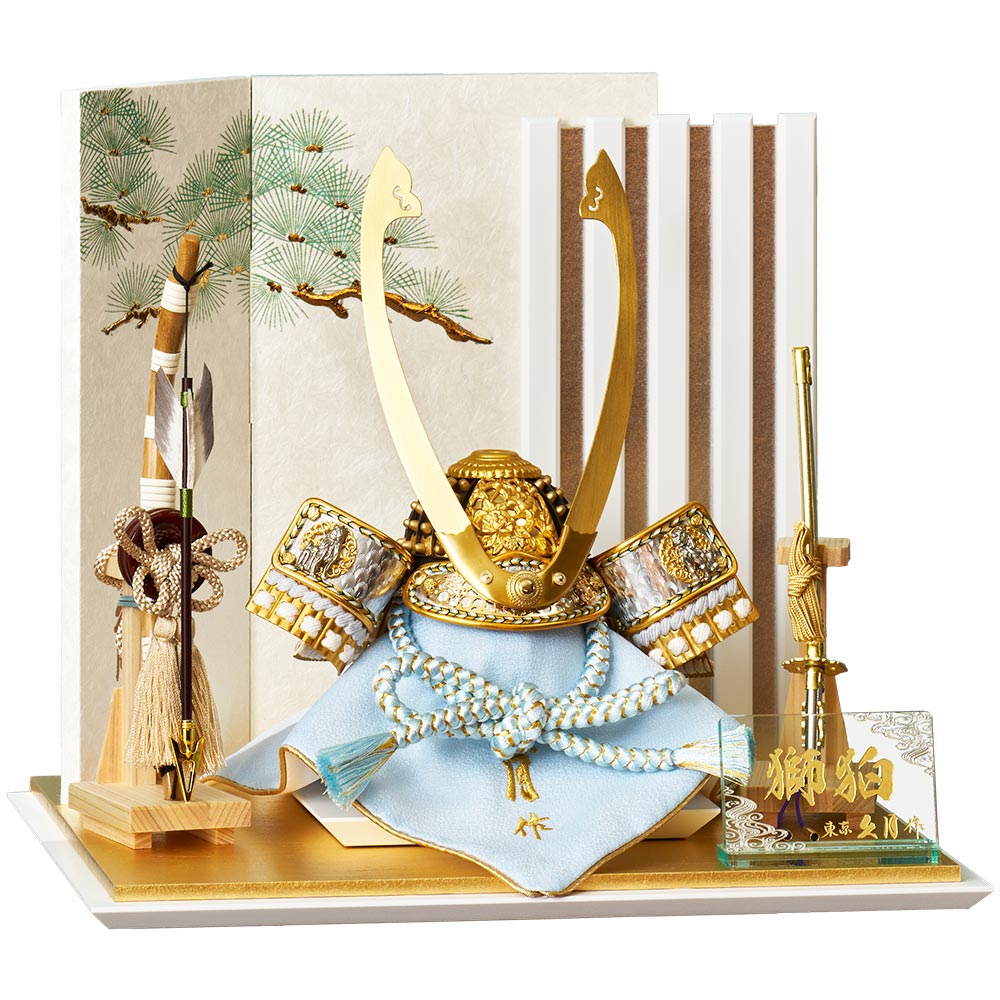 獅狛之兜飾り 4GR-K11-Z | 兜飾り | 【公式】 人形の久月オンラインストア