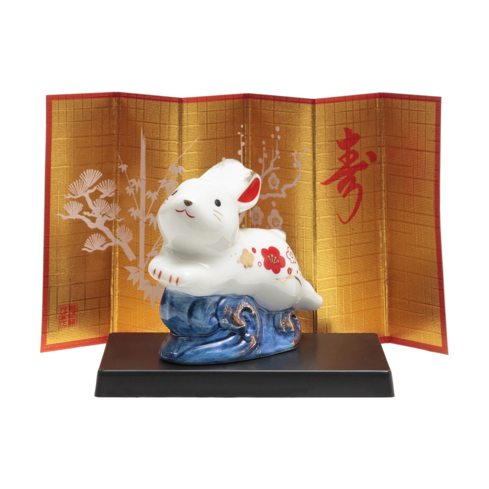 干支小物 R-159 染錦招福卯（波うさぎ） | 付属品・小物他 | 【公式