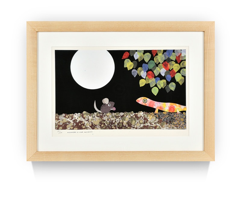 レオ・レオニ 版画「アレクサンダとぜんまいねずみ」【限定100枚】｜求龍堂