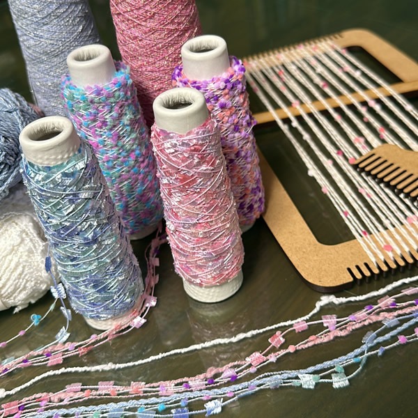 ラ・メール 小さな木枠織り機セット 【メール便可】＜卓上 手織り機