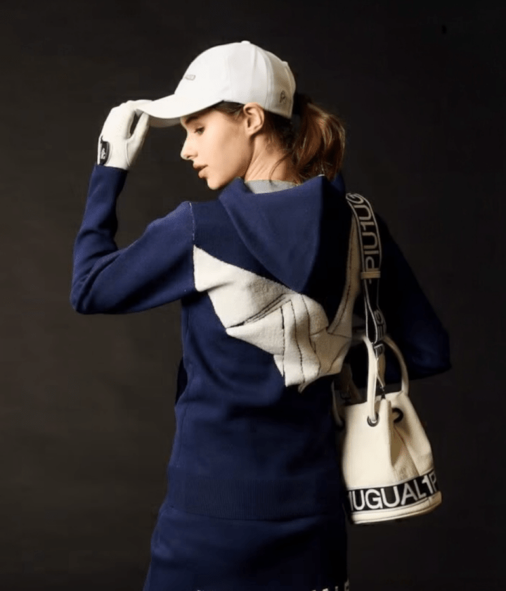 1PIU1UGUALE3 GOLF / GSK048-GPE044 / 113 GOLF KNIT PARKER / NAVY